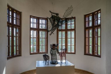 ZiliNA, SLOVAKIA - 25 Mayıs 2019 'da Zilina' da Budatin kalesinin içi