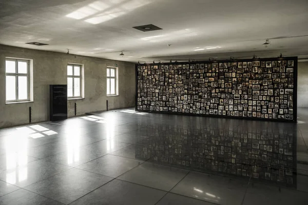 Brzezinka Pologne Mai Intérieur Des Casernes Camp Concentration Auschwitz Birkenau — Photo