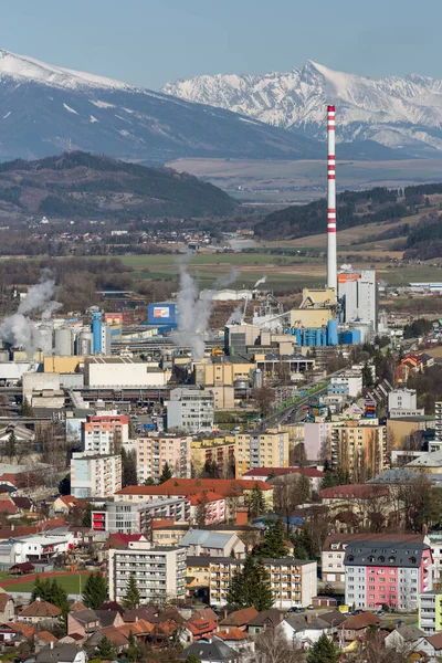 Ruzomberok Slovakia Mart 2019 Ruzomberok Kasaba Tepe Mondi Fabrikası — Stok fotoğraf