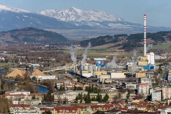 Ruzomberok Slovakia Mart 2019 Ruzomberok Kasaba Tepe Mondi Fabrikası — Stok fotoğraf