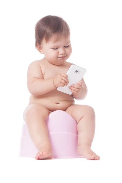 Smart potty training — Stock Photo, Image