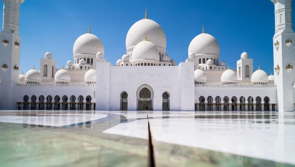 Meczet Abu Dhabi Sheikh Zayed Główny Plac Obrazy Stockowe bez tantiem
