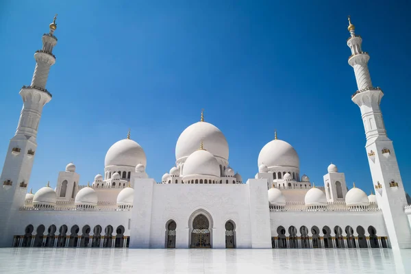 Meczet Abu Dhabi Sheikh Zayed Główny Plac Obraz Stockowy