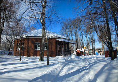 Şehir kış manzarası