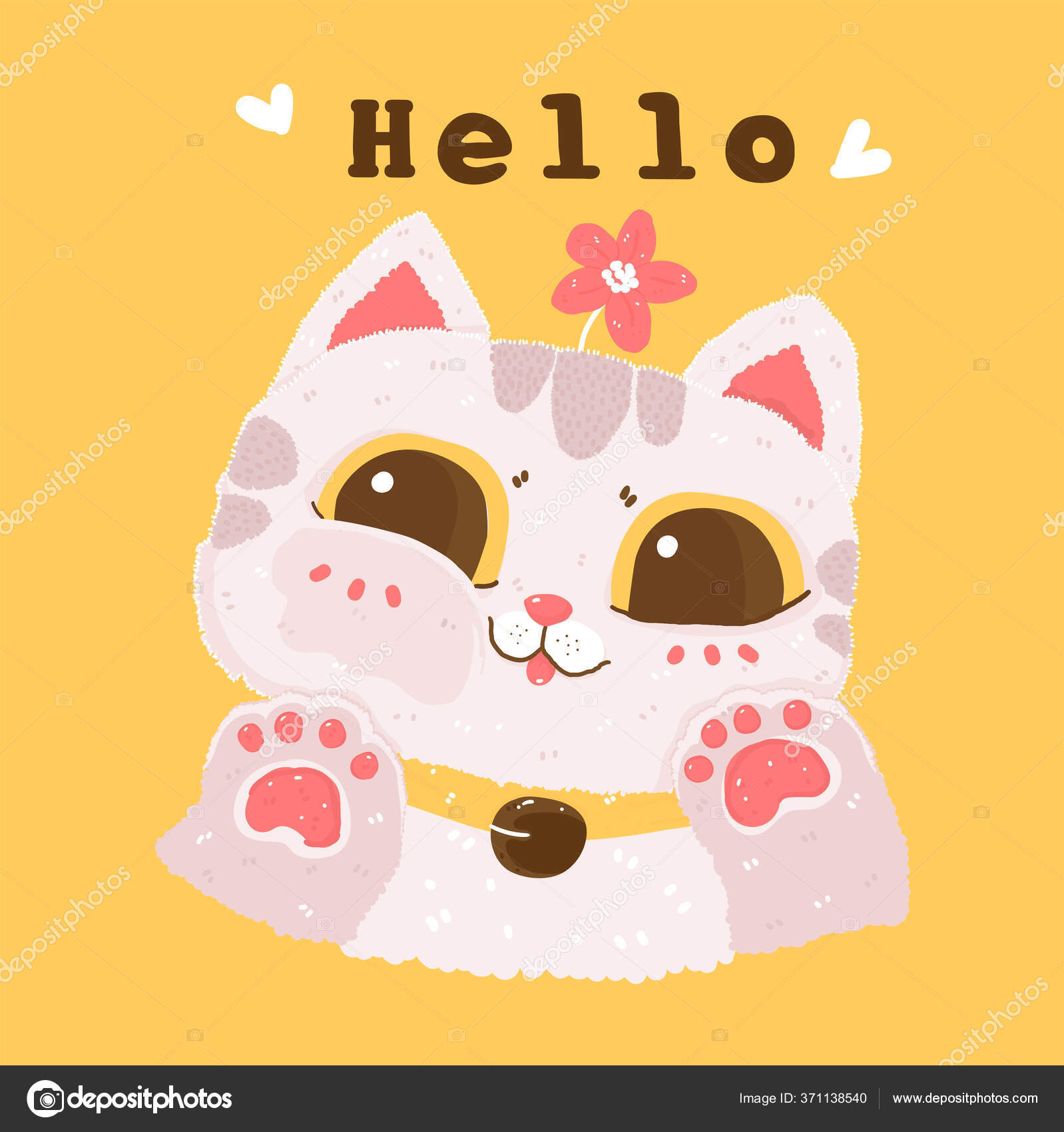 Clipart de sublimação de gatos fofos, ilustração de gato engraçado