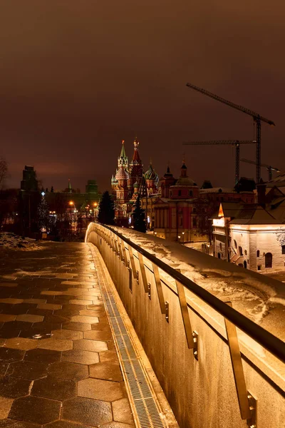 Christmas night Moscow. — Stock Photo, Image