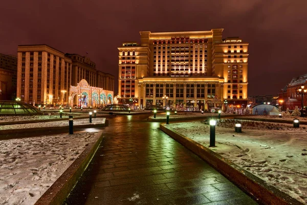 Christmas night Moskva. — Stockfoto