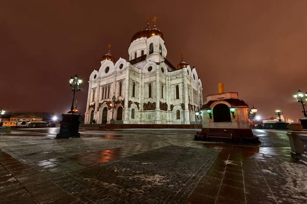 Boże Narodzenie Moskwa nocą. — Zdjęcie stockowe