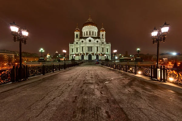 Noel gecesi Moskova. — Stok fotoğraf