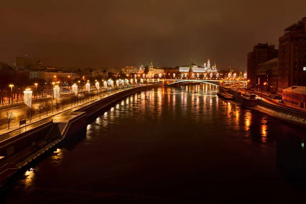 Crăciun noaptea Moscova . — Fotografie, imagine de stoc