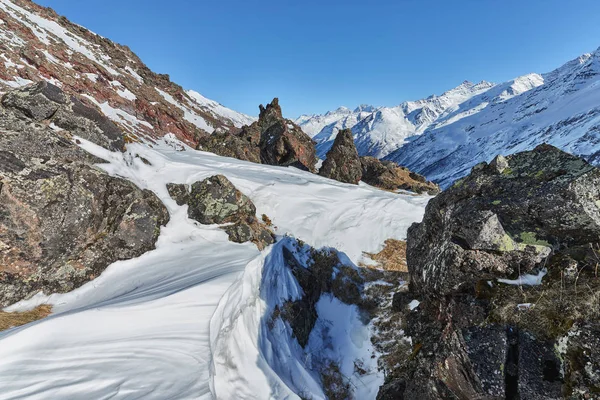 Montagna valle Baksan, Elbrus, Russia . — Foto Stock