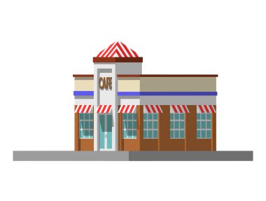 bir özel ev görüntüsü. vektör çizim