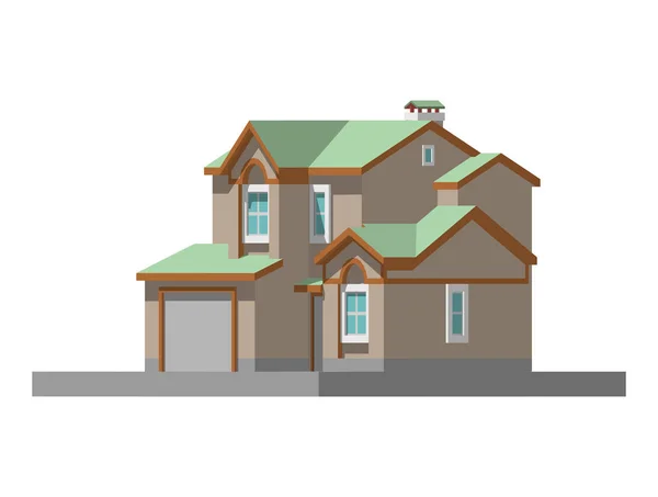 A ház képe. vektoros illusztráció — Stock Vector