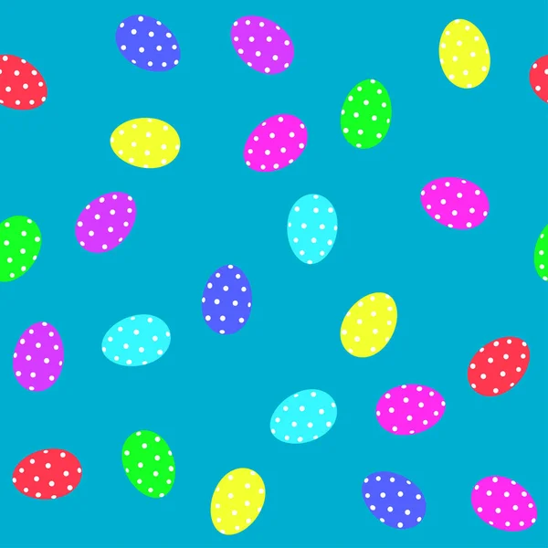 Huevos de Pascua elementos decorativos en vector para colorear libro. Patrón inconsútil decorativo colorido — Vector de stock