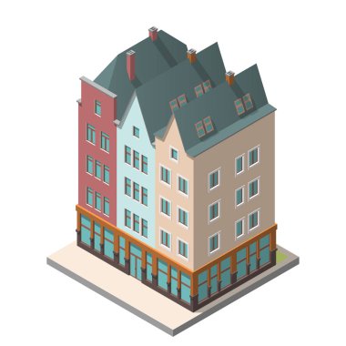 Eski bir tavan döşeme ile Avrupa tarzı bina konut