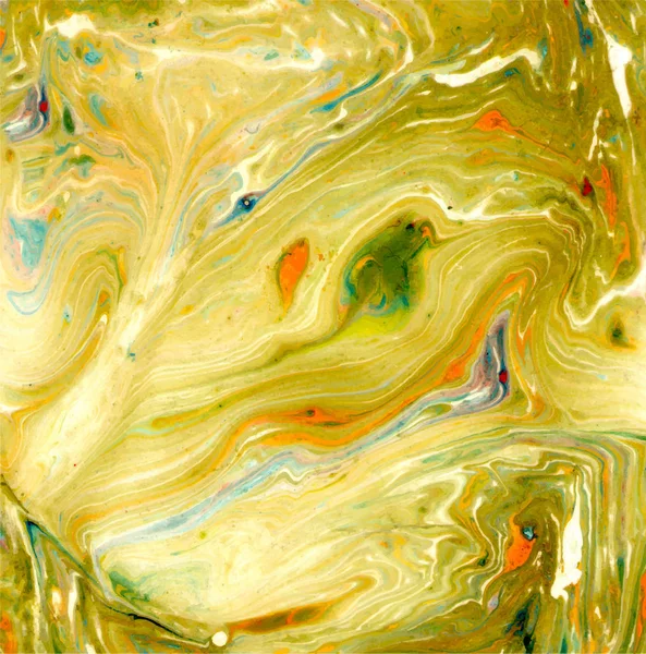 Flerfärgad Abstrakt Bakgrund Handmålade Konsistens Oljemålning Stänk Droppar Färg Fläckar — Stock vektor