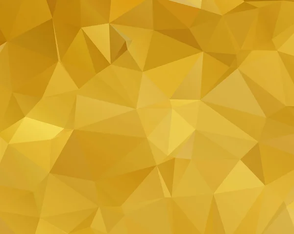 Abstraktní Zlatý Trojúhelník Pozadí Nízký Poly Style Vektorová Ilustrace — Stockový vektor