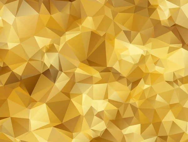 Abstract Gold Triangle Background Low Poly Style Vector Illustration — Stock Vector