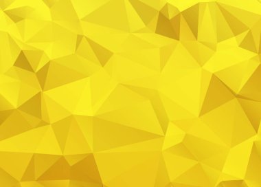 Soyut Altın Üçgen arka planı. Düşük polyester stil. Vektör illüstrasyonu.