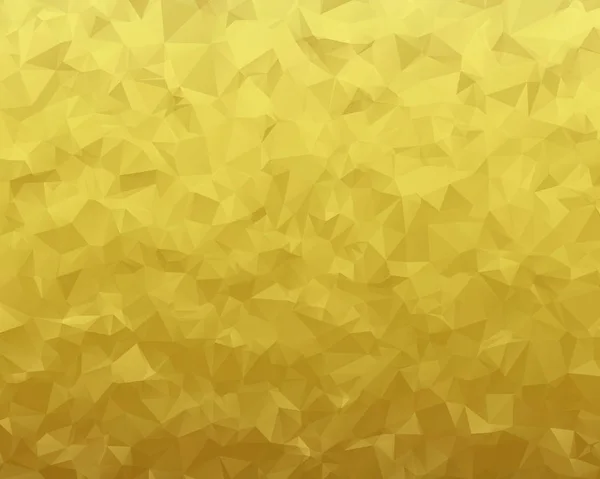 Abstract Gold Triangle Background Low Poly Style Vector Illustration — Stock Photo, Image