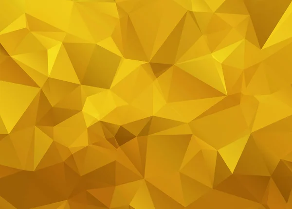 Absztrakt Arany Háromszög Háttér Alacsony Poli Stílus Vektor Illusztráció — Stock Fotó