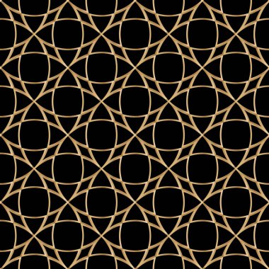 Art Deco Kusursuz Desen. Geometrik dekoratif doku. Vektör illüstrasyonu.