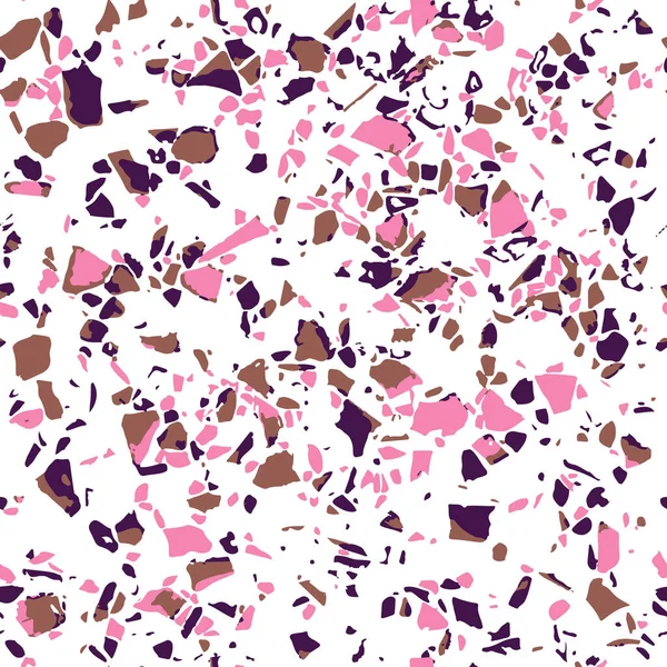 Terrazzo Naadloos Patroon Moderne Kleurrijke Tegelstructuur Vector Abstracte Achtergrond — Stockvector