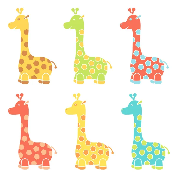 Smiling Happy Giraffe Icon — Stock Vector