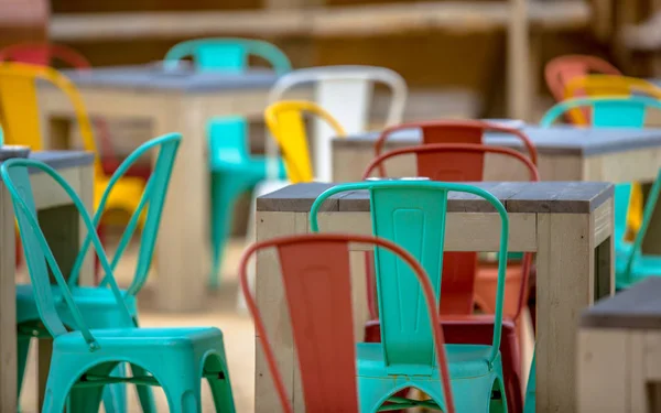 Leere Terrasse im Café — Stockfoto