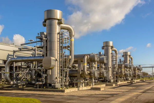 Niederländische Erdgasverarbeitungsanlage — Stockfoto