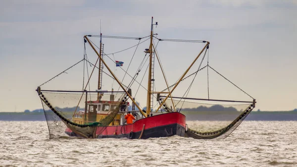 Dutch Shrimp fishing cutter vessel — Stock Photo, Image