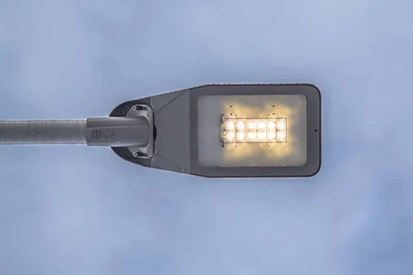 Modern LED street light against sky — Stock Photo, Image