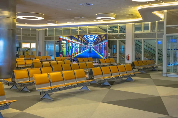 Empty Waiting area on airport — Stock Photo, Image