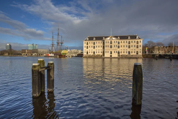 Τοπίο Ναυτικό Μουσείο Άμστερνταμ — Φωτογραφία Αρχείου