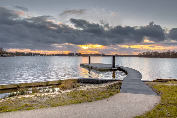 Floating swimming jetty — Stock Photo, Image