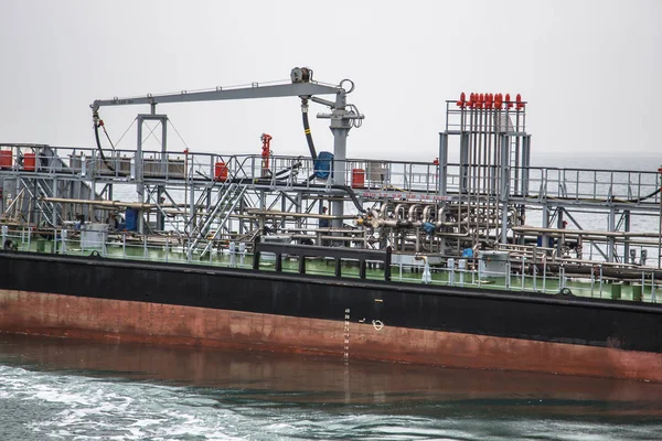 Detail of chemical tanker ship — Stock Photo, Image