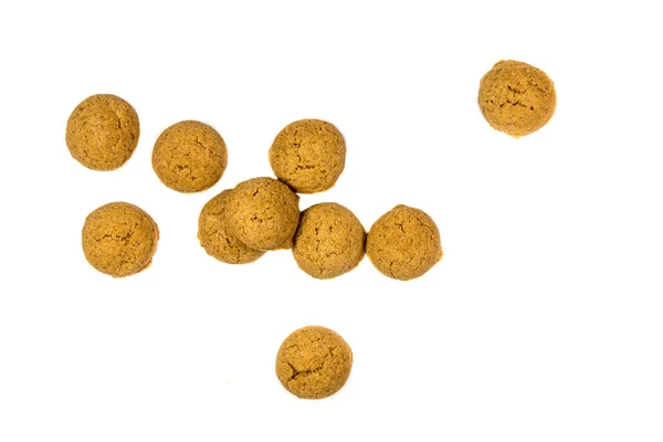 Кількість розкиданого печива Пепернотен зверху — стокове фото