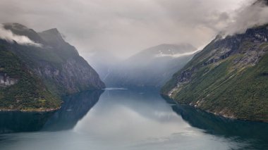 Geiranger fjord seen from Hellesylt side