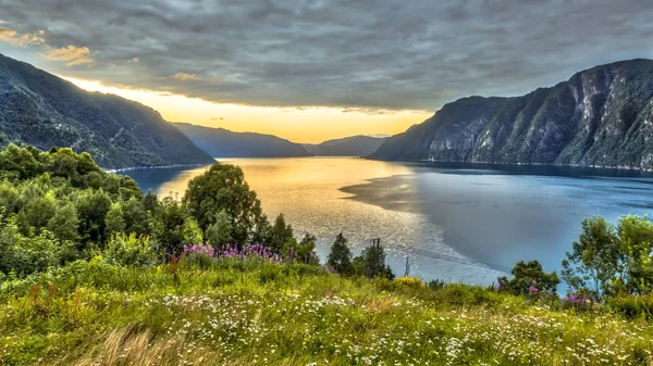 Aerial View over Storfjord from Stranda viewpoint — Stock Photo, Image