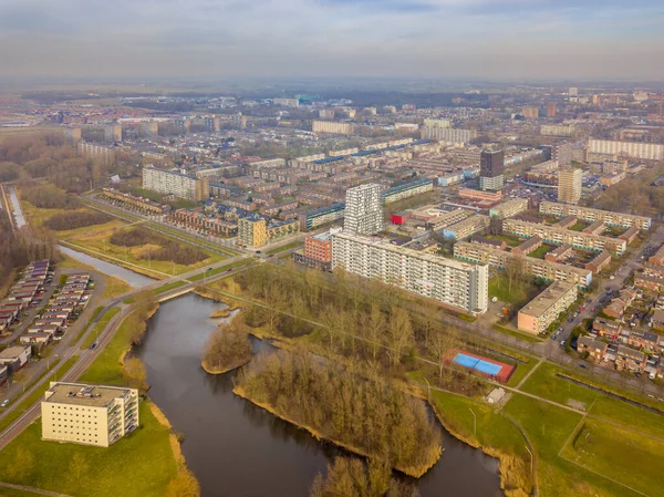 Woonwijk Vinkhuizen Groningen — Stockfoto