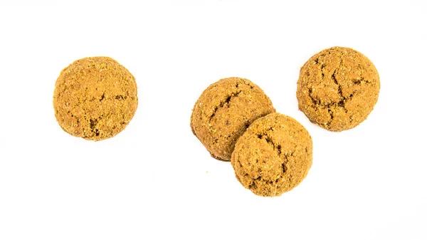 Gruppe von vier pfeffrigen Keksen — Stockfoto