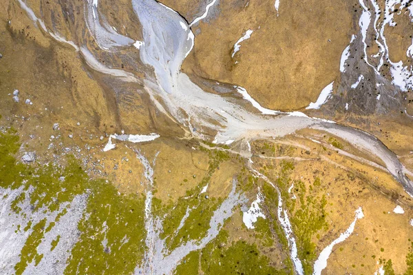 Vista aérea del lecho del río — Foto de Stock