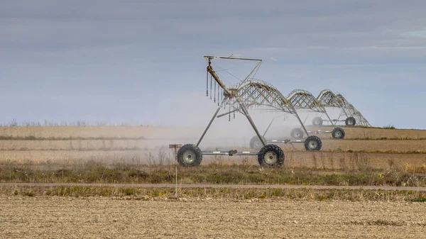 Center Pivot Irrigation System Valfarte Aragon Spain — Stock Photo, Image