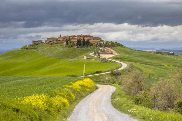 Village Mucigliani Top Hill Tuscany Italy April — Stock Photo, Image