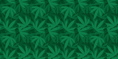 Esrar ya da marihuana arkaplanı. Vektör.