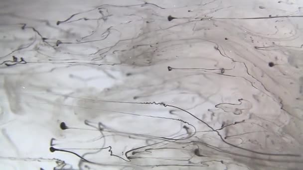 Kleur inkt in water. Abstracte video. — Stockvideo