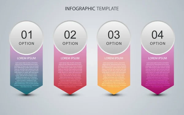 Datos empresariales con elementos abstractos del gráfico. Plantilla vectorial para presentación. Concepto creativo para infografías . — Vector de stock