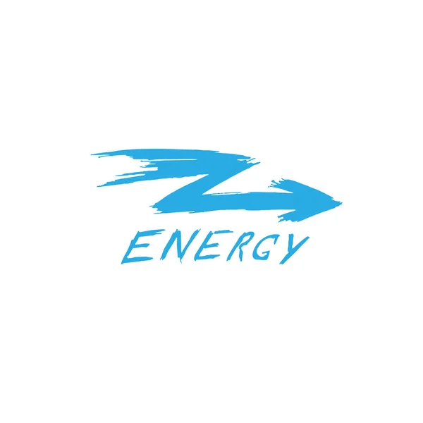 Logo flecha energía — Vector de stock