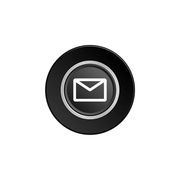 Bouton lettre gris — Image vectorielle