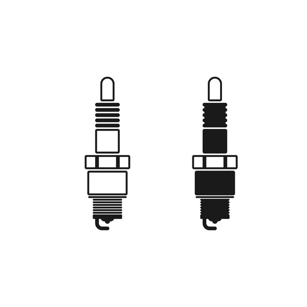 Spark Plug Vector Icon Mobile Concept Web Design Symbol Logo — Stock Vector